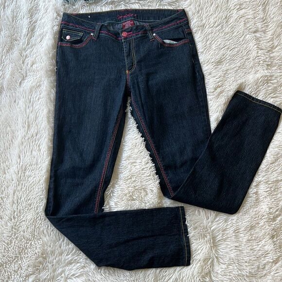Apollo Jeans Jenny Jo Straight Leg Dark Wash Jeans Size 11/12 Vintage Y2K - Picture 3 of 9
